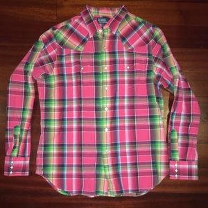 Multi-colored Ralph Lauren Button up!